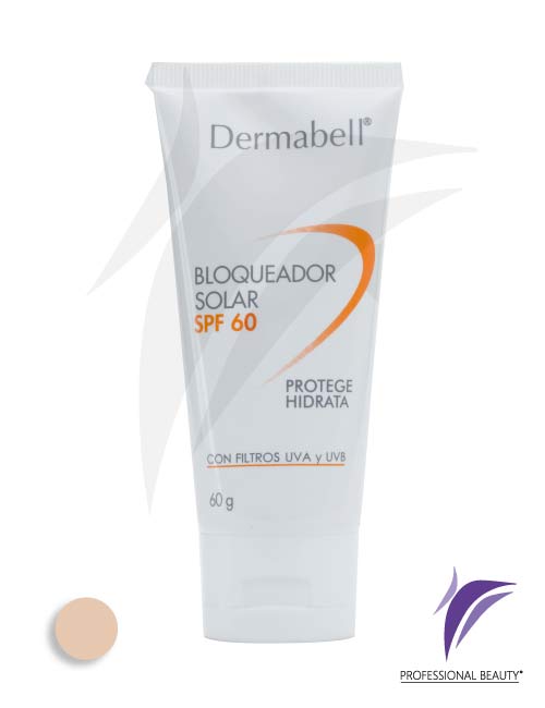 Bloqueador Solar SPF 60x60g de Color Piel - Dermabell