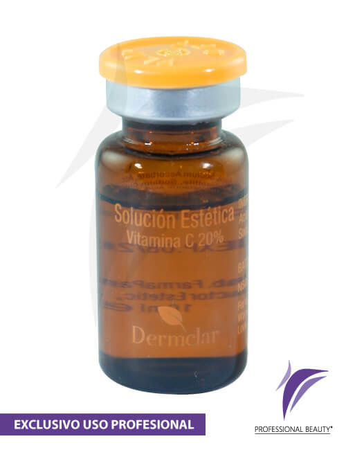 Solución estética Vitamina C 20% Caja x 5 viales de 10 ml - Dermclar - Imagen 3